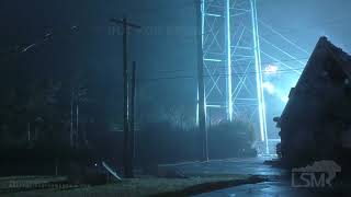 10-28-20 Waveland, MS Incredible Numerous Power Explosions At Close Range As Grid Fails Zeta Eyewall