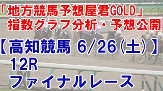 6/26(土) 高知競馬  12R ファイナルレース-最後に能力偏差値公開【地方競馬 指数グラフ・予想・攻略・ライブ】