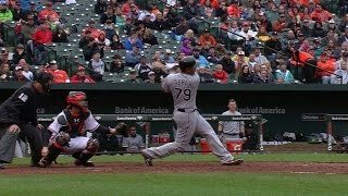 CWS@BAL: Abreu lifts a bloop single, scoring Jackson