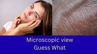 Asian Hand Skin Under Microscope (Top Surface) | Amazing Close-Up Details You’ve Never Seen