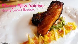 Miso Mango Grilled Salmon