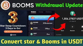 Booms Airdrop New Update | Booms Airdrop Withdrawal Process | Booms Token Price \u0026 USDT Conversion