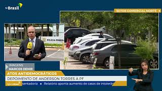 DF | Ibaneis Rocha entrega celular à Polícia Federal