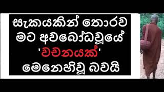 MDM1647 මෙනෙහි වූයේ 'වචනයක්' හෙවත් 'සංඥාවක්' බව සැකයකින් තොරව අවබෝධ විය (SUA134)