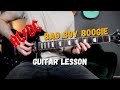 How To Play: Bad Boy Boogie - by AC/DC - Guitar Lesson/Tutorial