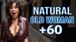 Natural Older Women Over 59! Leather, Lace, and Confidence - Secret to Ageless Style