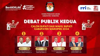 Debat Publik Kedua Calon Bupati Dan Wakil Bupati Kabupaten Waropen 2024