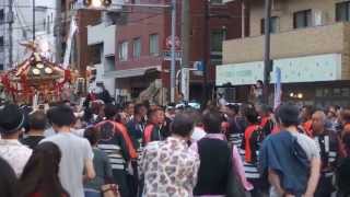 南千住　素盞雄神社　天王祭２０１５　御本社神輿渡御　神輿振り　その３　２０１５．６．７