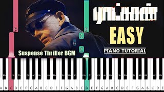 Ratsasan Psycho Thriller Bgm Easy Piano Tutorial | Ratsasan BGM Easy Piano Notes |  Blacktunes Piano