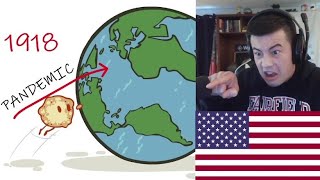 American Reacts The 1918 Flu Pandemic - Emergence - Extra History - #1