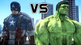 HULK VS CAPTAIN AMERICA - EPIC SUPERHEROES BATTLE