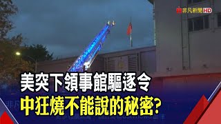 駐美領事館被趕走! 中國擬關閉美駐武漢領事館　美限3天關閉 中國駐休士頓領館\