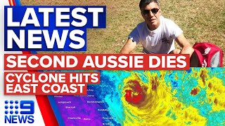 Second Australian dead in Turkey earthquake, Tropical cyclone hits east coast | 9 News Australia