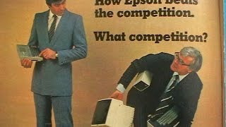 Worlds First Laptop Computer 1983 Epson HX-20 Portable pc Advert