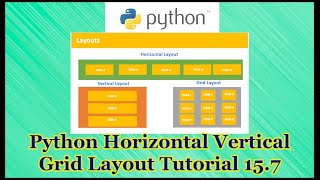 Python Horizontal Vertical Grid Layout Tutorial Part 15.7