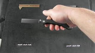 ATZ1817PBBKF Artisan Orthodox Linerlock Black D2