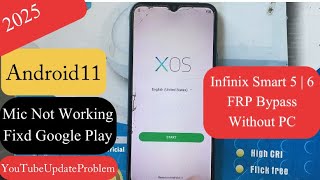 Infinix Smart 6 Smart 5 (X657B) FRP Bypass Google Account Android 11 Without PC Infinix Smart 6 2025