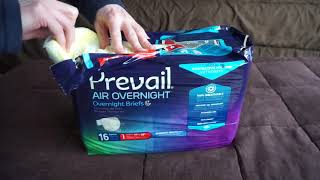 Prevail Air Overnight Adult Diaper Unboxing / Capacity Test