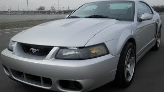 sold.2004 FORD MUSTANG SVT COBRA COUPE SILVER 4.6 32V SUPERCHARGED 390HP 126K 855.507.8520