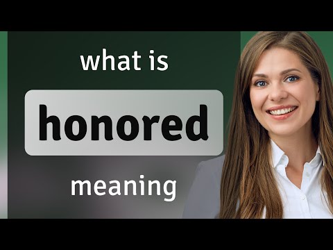 What is a good synonym for honored?