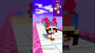 HELP POMNI CHOOSE HER BODY PARTS - QUEEN RUN CHALLENGE #funnyshorts #minecraftshorts