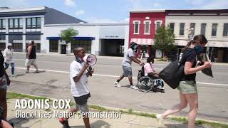 8-year-old leads marchers during Black Lives Matter demonstration in Kalamazoo