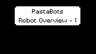 PastaBots Robot Overview - Part 1 (Drive Train, Intake, etc.)