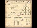 Secrets of Pascal's Triangle 📐...#shorts ....