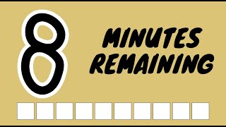 8 Minute - Countdown Timer - Progress Bar