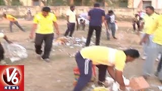 SR\u0026BGNR Govt College Ground Turns As Dump Yard With Firecracker Shops | Khammam | V6 News