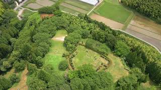 熊本県和水町　田中城の空撮