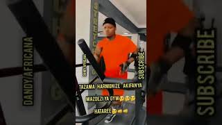 TAZAMA HARMONIZE AKIFANYA MAZOEZI YA GYM 🤔|PART 1