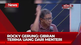 Rocky Gerung: Gibran Terima Uang dari Menteri, Gibran Bantah Tuduhan Rocky Gerung - iNews Sore 11/09