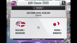 Serena Williams/Caroline Wozniacki - Nao Hibino/Makoto Ninomiya (Auckland) - Full