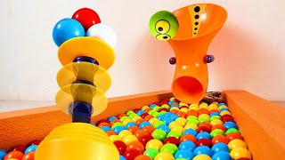 Ping Pong Marble Run Race ASMR # 8 ☆ The Launch ☆ Creative Healing Sound Simple Machine Build