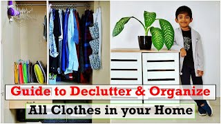 17 Best tips to Declutter \u0026 Organize all Clothes in your Home| Decluttering Series 2 – Clothes