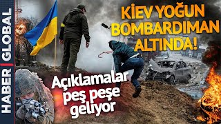Kiev Yoğun Bombardıman Altında! Putin ve Zelenski'den Açıklamalar Peş Peşe Geliyor