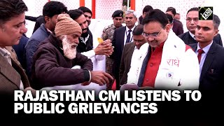 Rajasthan CM Bhajan Lal Sharma holds ‘Jansunwai’ at Jaipur residence, listens to public grievances