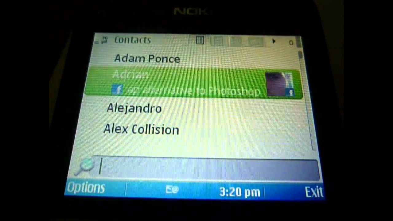 Nokia E5 Facebook Application Youtube