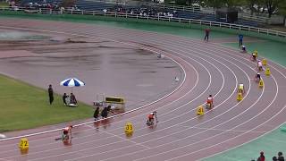 20180929北九州市中学新人陸上 男子4x100mリレー決勝