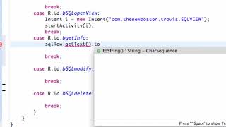Android Application Development Tutorial 121 Setting up more SQLite methods