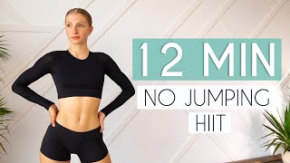 12 min FULL BODY HIIT NO JUMPING (Apartment Friendly Fat Burning Workout)