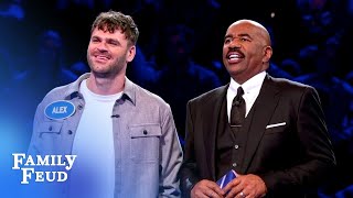 The Chainsmokers catch fire in Fast Money! | Celebrity Family Feud