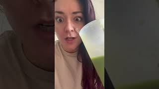 Probando por fin el jugo verde de Frank Suárez! 😍✨