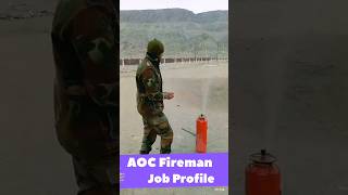 AOC Fireman Job Profile #aocrecruitment #aoc #fireman