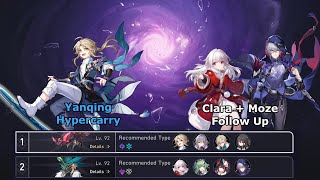 Yanqing Hypercarry & Clara/Moze Follow Up | v2.6/2.7 Memory of Chaos 11 | Honkai Star Rail