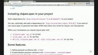 Intro to clojure.spec