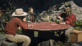 I like that Arthur and Micah who are complete enemies at this point are making fun of Bill