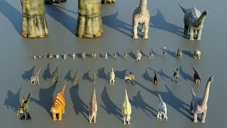 Dinosaur Size Comparison | 3d Animation Comparison | Real Scale Comparison
