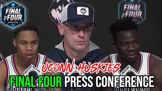 UConn at Final Four Press Conference | Dan Hurley, Jordan Hawkins, Adama Sanogo & Andre Jackson